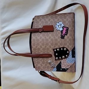 COACH X KEITH HARING CHARLIE SIGNATURE PATCHES Crossbody CARRYALL TOTE  31209